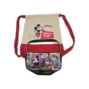 Disney Bag Bundle Draw String Bag And Small Purse